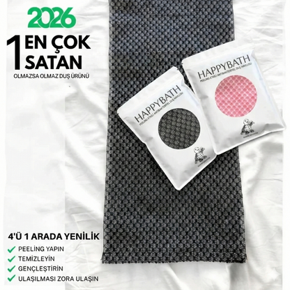 HAPPYBATH PEELİNG ANTİBAKTERİYEL DUŞ HAVLUSU