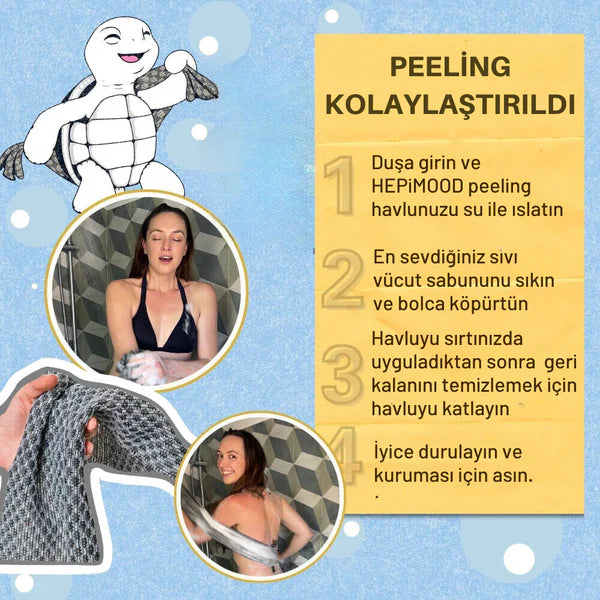 HAPPYBATH PEELİNG ANTİBAKTERİYEL DUŞ HAVLUSU