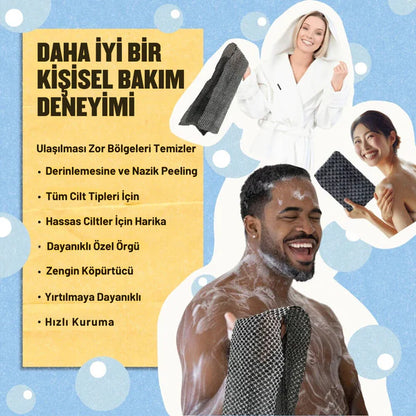 HAPPYBATH PEELİNG ANTİBAKTERİYEL DUŞ HAVLUSU